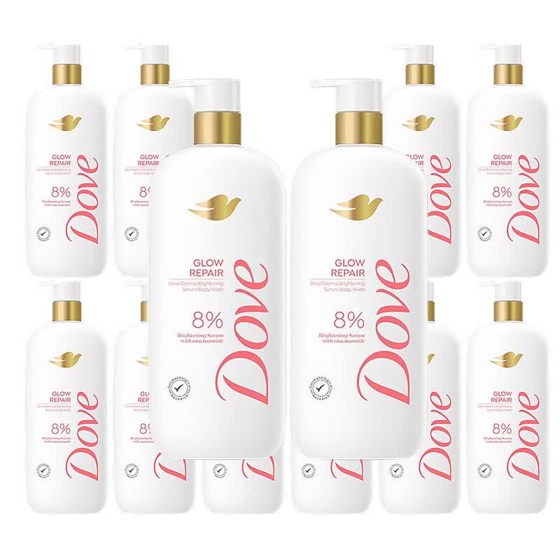 Dove Expert Brightening Essence Body Wash, 12-Pack