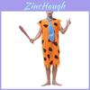 Costum Autentic Cosplay pentru Adulți, American Autohton, pentru Bărbați, Ținută Modernă de Om Sălbatic, Perfect pentru Petrecerile de Halloween