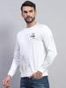 Monte Carlo Men Regular Fit White Tshirt