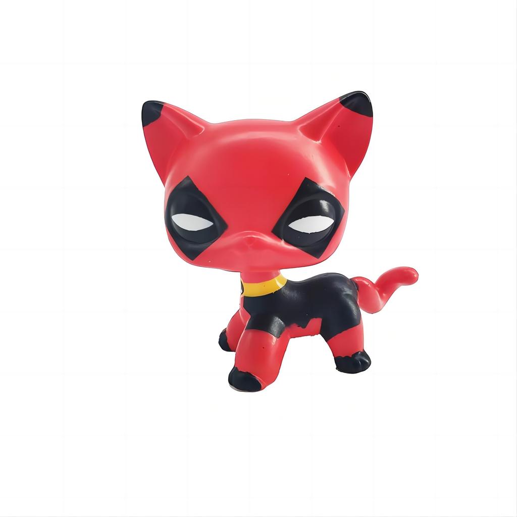 Raro Negozio di Animali lps Action Figure Stand Giocattolo Gatto Pelo Corto Vecchio Cane Originale Bassotto Pastore Alano