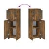 Schlichter Badezimmerschrank mit 1 Tür, 2 Ablagefächern und 1 Schublade, geeignet für verschiedene Räumlichkeiten, 30x30x95 cm