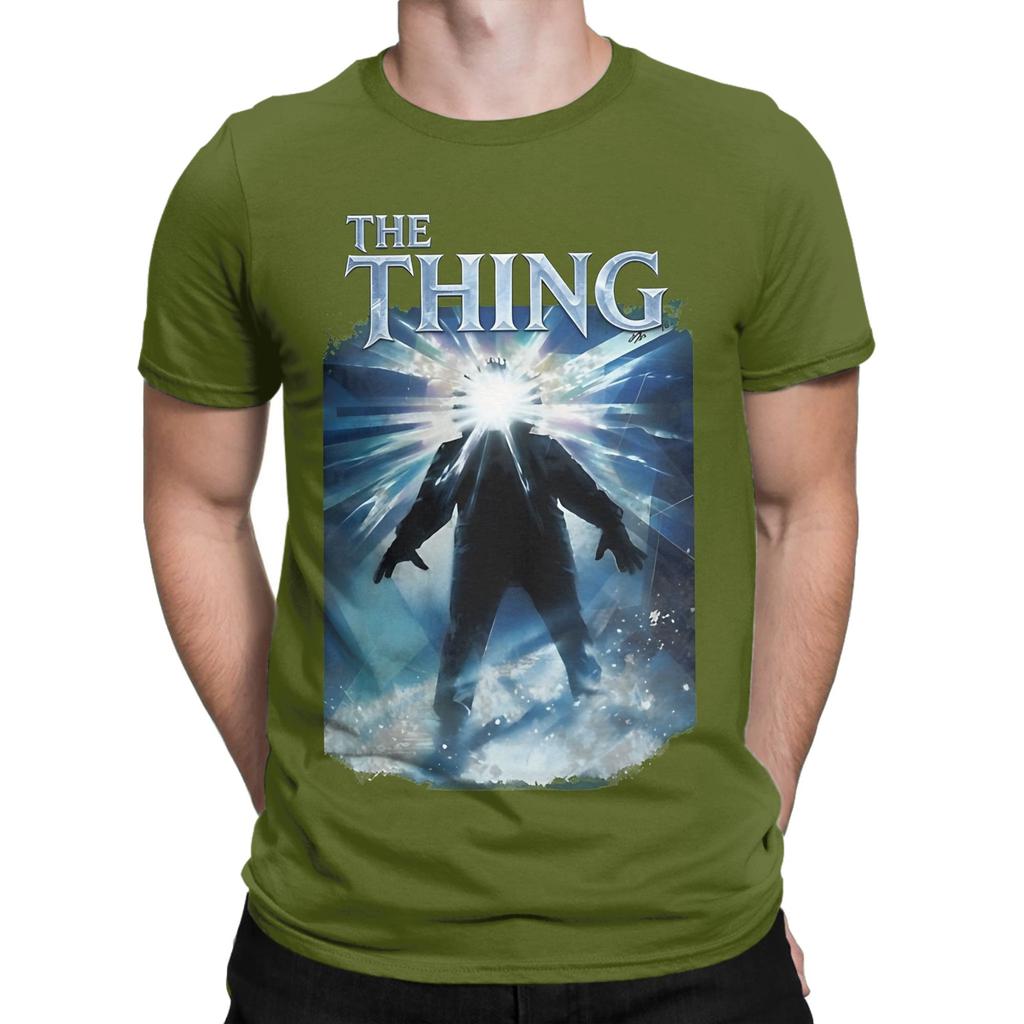 Classic Horror Icon Film Graphic Outerwear Funny 100 Cotton Tshirt The Thing Tops Tees For Unisex