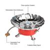 Lixada Windproof Piezo Ignition Gas Stove Outdoor Cooking Gas Burner with