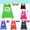 Colorful Marvel Superhero Capes With Eye Masks For Children And Adults Featuring Captain America Spider-man And Batman