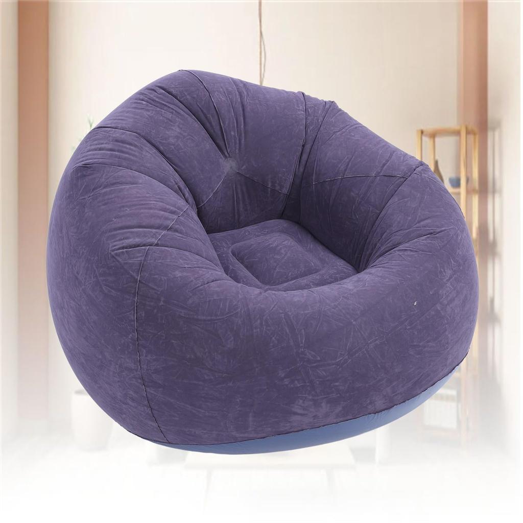 Air Sofa, Air Couch, Beach Chair, Air Cushion, Air Bed, Air Mattress, Sofa, Footrest, Lounge Chair, 75x75x45cm (Dark Navy)
