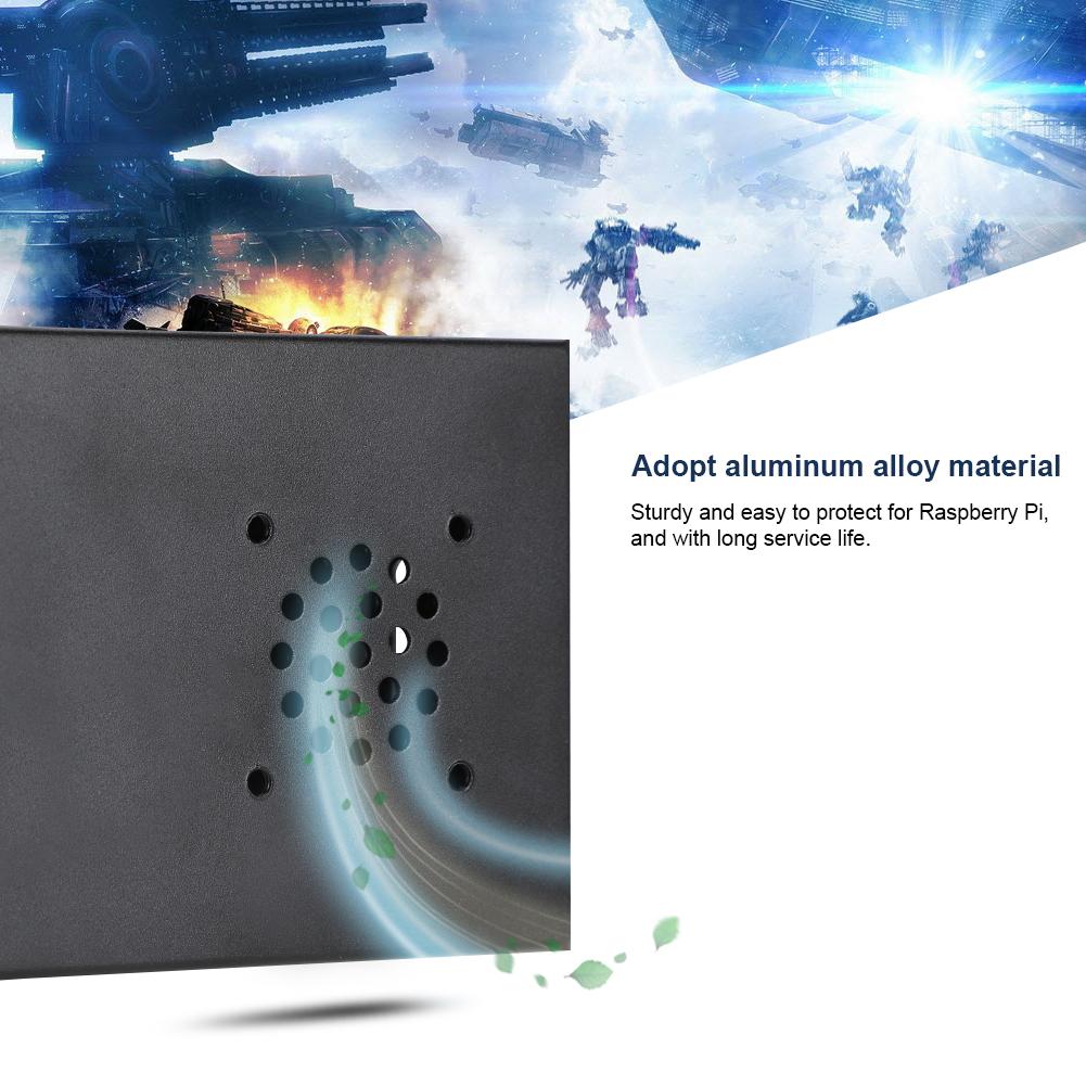 For   4B High Quality  ive Aluminum Alloy Metal Porous Case Cover Enclosure
