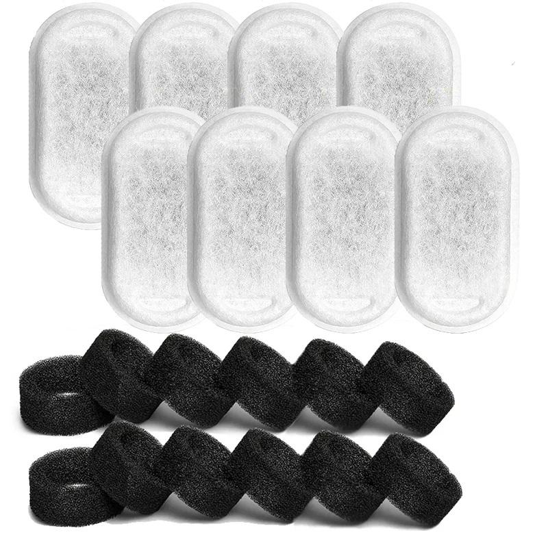 Filterersatz Katzenbrunnenfilterelement für Edelstahl-Katzenwasserspender Aktivkohle-Schwammfilter