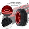 4PCS RC Car Model Accessories Fit for WLtoys 128 K98953 RC Aluminum Tires(Red)
