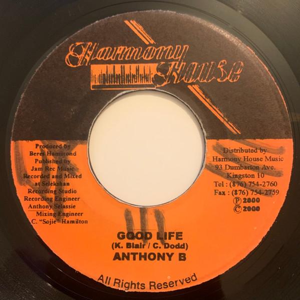 

7inch Record ANTHONY B - Good Life NONE Harmony House 2000 Jamaica Reggae, Ska & Dub Used