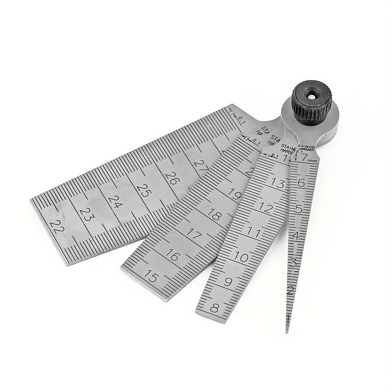 4pcs Stainless Steel High Precision Gap Ruler, Wedge Stopper Tapered Bore Gauge, Internal Diameter Sizing Gauge