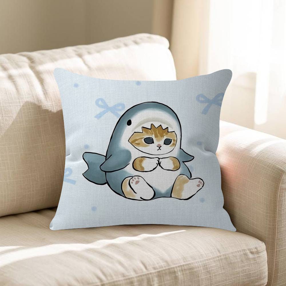 Cartoon Ins Mofuasnd Cat Pillow Anime Pillow Sofa Bed Head Pillow Cover Cushion Cover Fashion