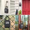 Wall-mounted 4-digit combination lock box, holds 5 keys.