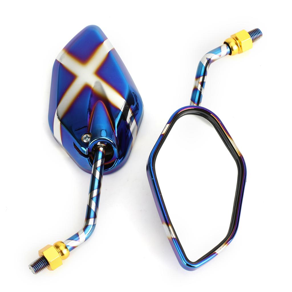 Rückspiegel Seitenspiegel 10mm M10 für Motorrad Roller Cruiser Chopper Sportbike