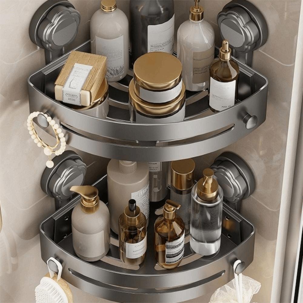 Three-story Storage Organizer Wall Mounted Wall Corner Shelf Corner Shelf Organizer  Shower Space