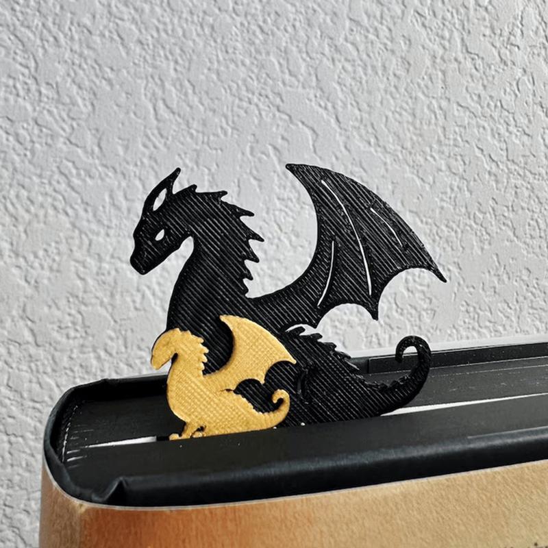 Black Dragon Bookmark Gold Dragon Bookmark With Sun And Clouds Book Decorations Book Accessories For Book Lovers Friends #W0