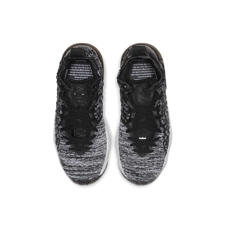 New Nike LeBron 17 Black White GS BQ5594-002
