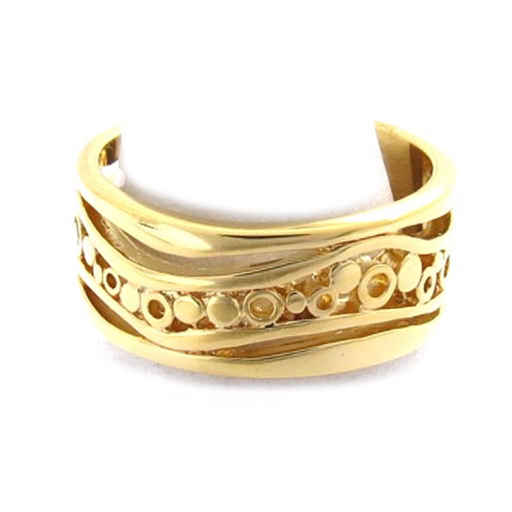Vergoldeter 'Choreographie' Ring