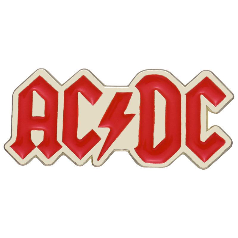 Fashionable Rock Acdc Band Pin Chic Geometric Letter Design Ideal Gift All For