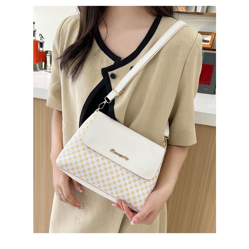 Printed Square Bag Autumn Bag Makeup Storage Bag Women's Shoulder Bag