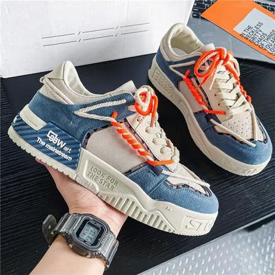 Modische Herren-Sneaker Lässige Mode Atmungsaktive Skateboardschuhe für Herren Bequeme Plateau-Vulkanisierte Schuhe Outdoor-Sportschuh