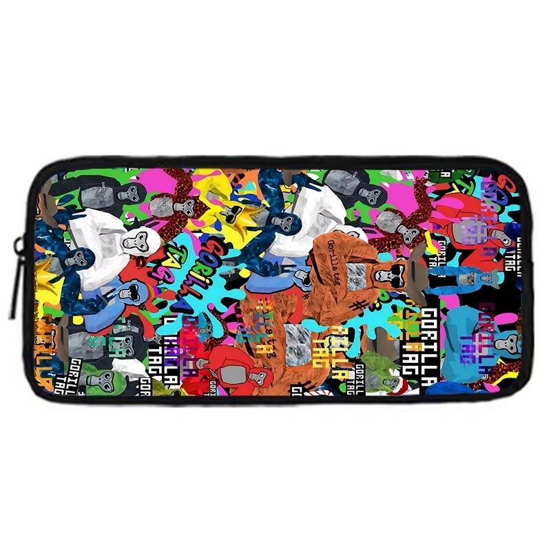Etichetta Gorilla Cool Novità Cartone Animato Zaino Scolastico per Bambini Con Borsa a Spalla Astucci Zaini Scolastici per Ragazzi Ragazze Miglior Regalo
