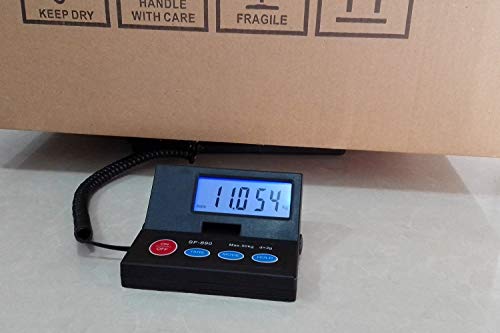BJ Design Digital Platform Scale, Remote Measurement, Measures up to 50kg in 2g Increments, with Tare and Auto-Off Functions