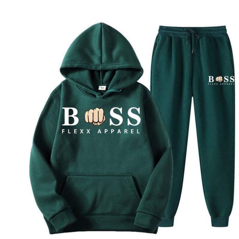Mens Oversized Hooded Long Sleeve Sweatshirt Casual Printed Fleece-Lined Pullover Sportswear