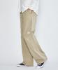 WHOLOVESART Double Knee Banding Work Pants Beige
