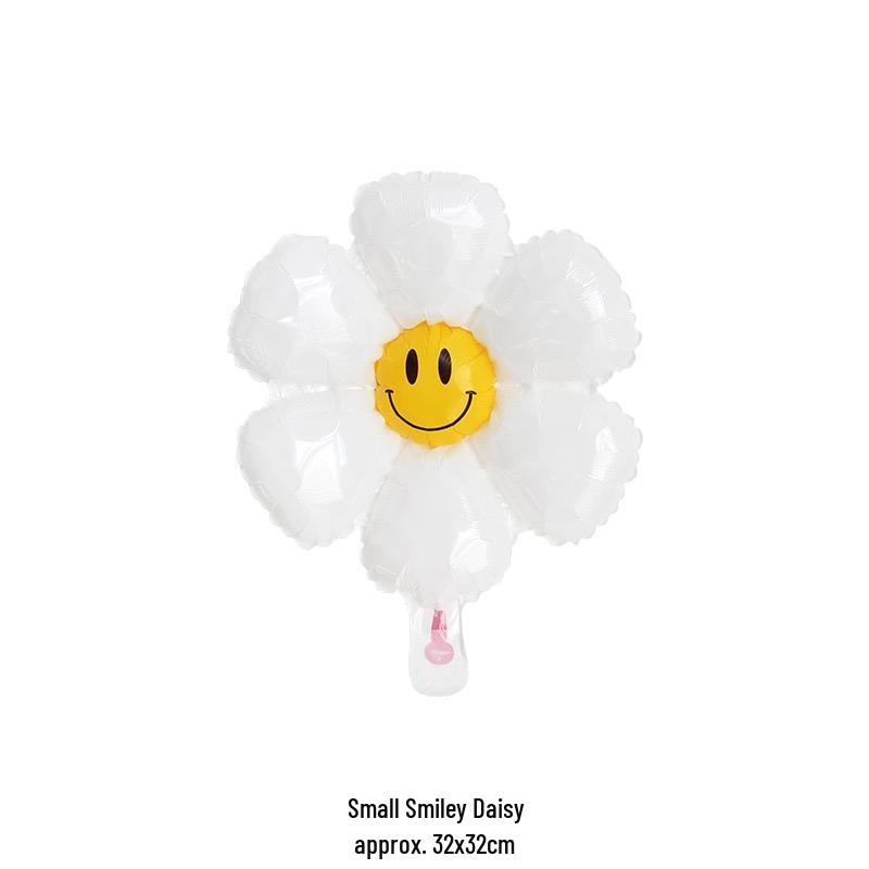Large Smiley Face Birthday Cake Balloon for Outdoor Party Decorations