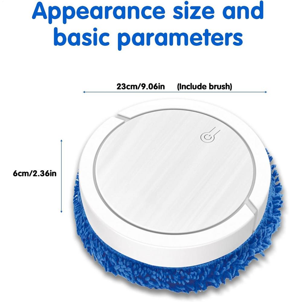 

Бесшумный робот для мытья полов, машина для влажной и сухой уборки для чистки напольных покрытий, робот-швабра с влажной сухой шваброй, швабра для чистки напольных покрытий, робот белый
