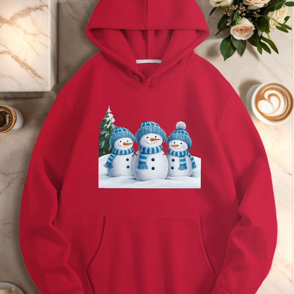 Hoodies Schneemann-Print Herren Langarm Kapuzen-Sweatshirts Unisex Cool Lässige Streetwear Y2K Street Fashion Pullover Kleidung