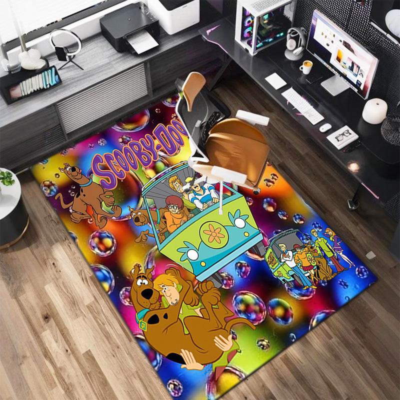 Halloween Cartoon Comedy Adventure Movie Scooby-Doo Carpet Is Suitable for Living Room and Bedroom Doormats Office Balcony Decorative Carpet V2