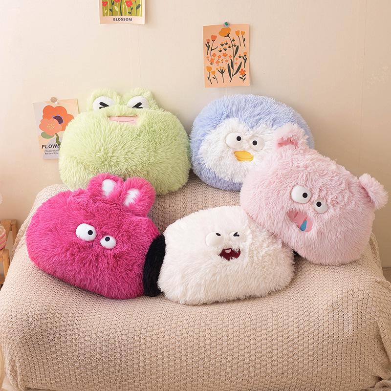 Cute Animal Plush Pillow for Home Decor & Car Support