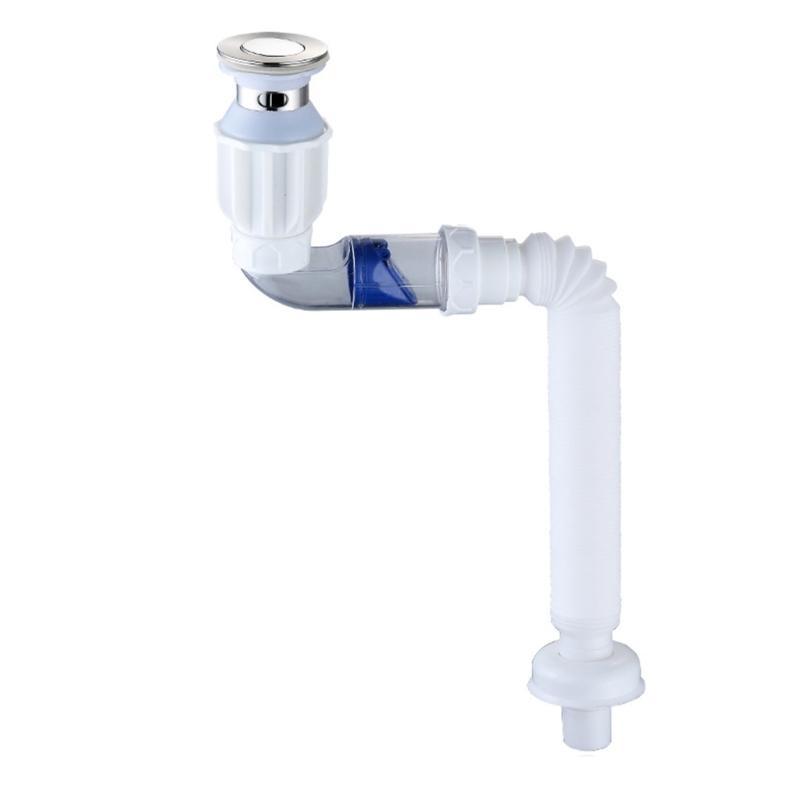 652F Washbasin Sink Drain Plumbing Flexible Drainages Tube Universal Flexible Sink Sewer Pipe Sink Strainer Drainages Hose