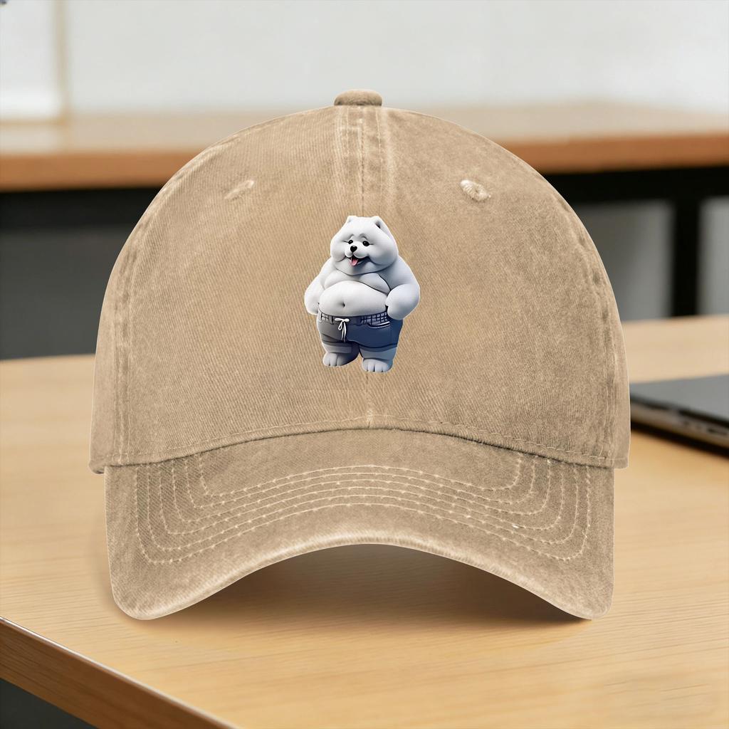 Teddy Bear Playing Badminton Print Casual Baseball Cap For Couple Women Spring for Young Unisex And Women