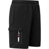 Puma Solid Color Multi-Pocket Design Drawstring Cargo Shorts Men Shorts Black 671722-01