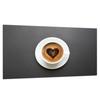 GLASS PROTECTIVE PLATE FOR STOVE 90X52 COFFEE