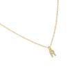 Collier Luxenter Avec Zirconia Brillant Finition or 18k - Alphabet R