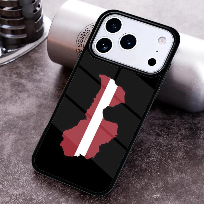 

Чехол для телефона Флаг Латвии для iPhone 17 16 15 Pro Max Air 14 13 12 11 Plus Ударопрочный Capa Чехол iPhone 16