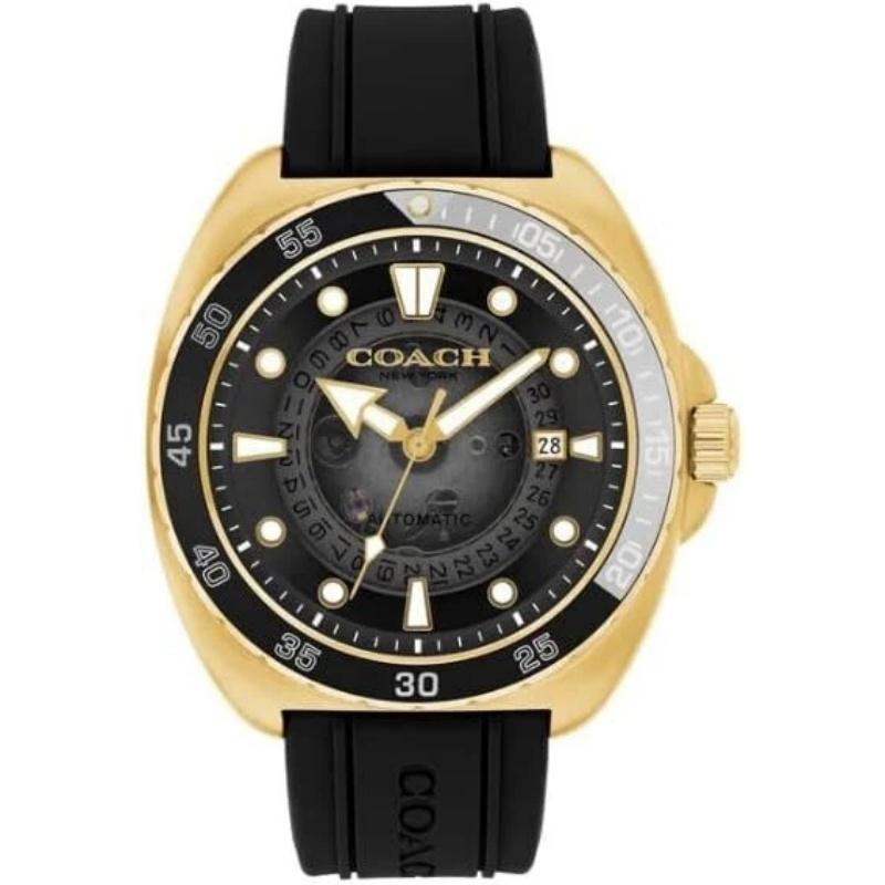 Мужские часы COACH Charter Automatic 14602718 Черные чёрный