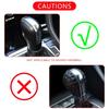 4PCS Chrome Matt With Leather Shift Knob Gear Side Cover DSG Emblem For VW Golf 6 7 R GTI Passat B7 B8 CC R20 Jetta MK6 GLI