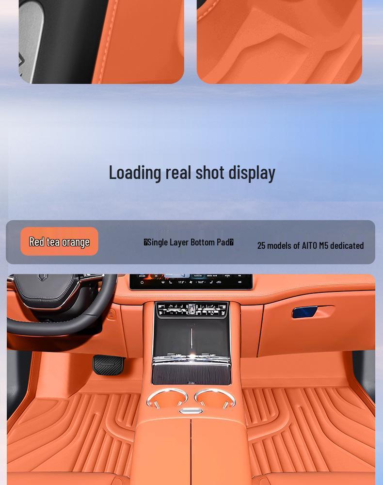 Waterproof, Dustproof Anti-Slip Double-Layer Floor Mats for AITO M5 - Eco-Friendly Car Interior Pedal Accessories