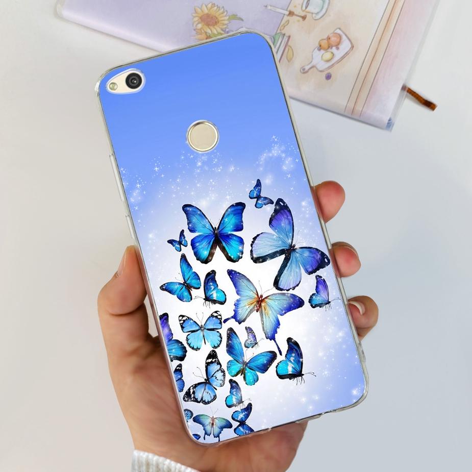 For Huawei P8 Lite 2017 Case Honor 8 Lite Popular Flowers Cartoon Cover Soft Silicone Phone Cases For Huawei P9 Lite 2017 Bumper