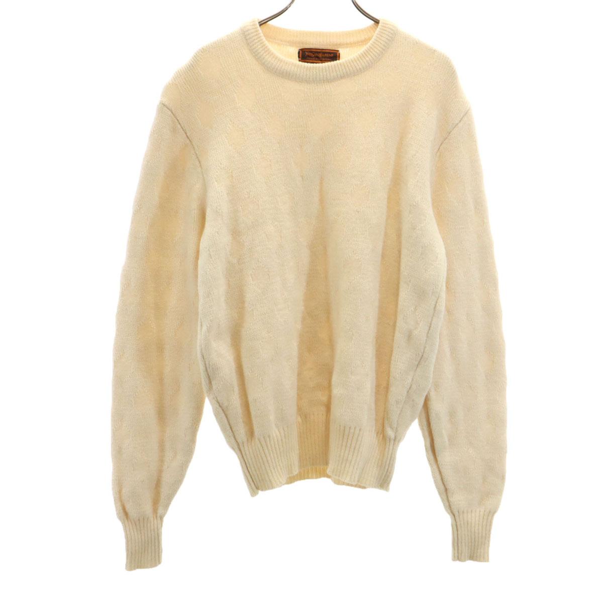 

YVES SAINT LAURENT 80-е винтажный комбинезон с ручкой Свитер с длинным рукавом M трикотаж Женский Б/У