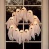 Knitted Fabric Phantom Decoration with Flexible Wire Frame Ideal for Door Wall Fireplaces Halloween Display