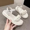 Summer Women Gladiator Sandals Platform Cross-toe Sandals Comfortable Muffin Casual Women's Shoes Luxury Sandales Plates