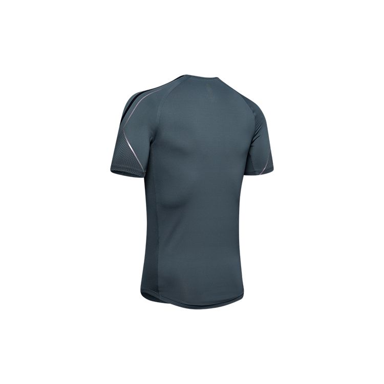 Under Armour UA RUSH Graphic Short Sleeve Workout Shirt Men tops Cool-Copper 1345196-073