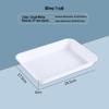 Zhishi Deep Rectangular Plastic Food Prep & Serving Tray