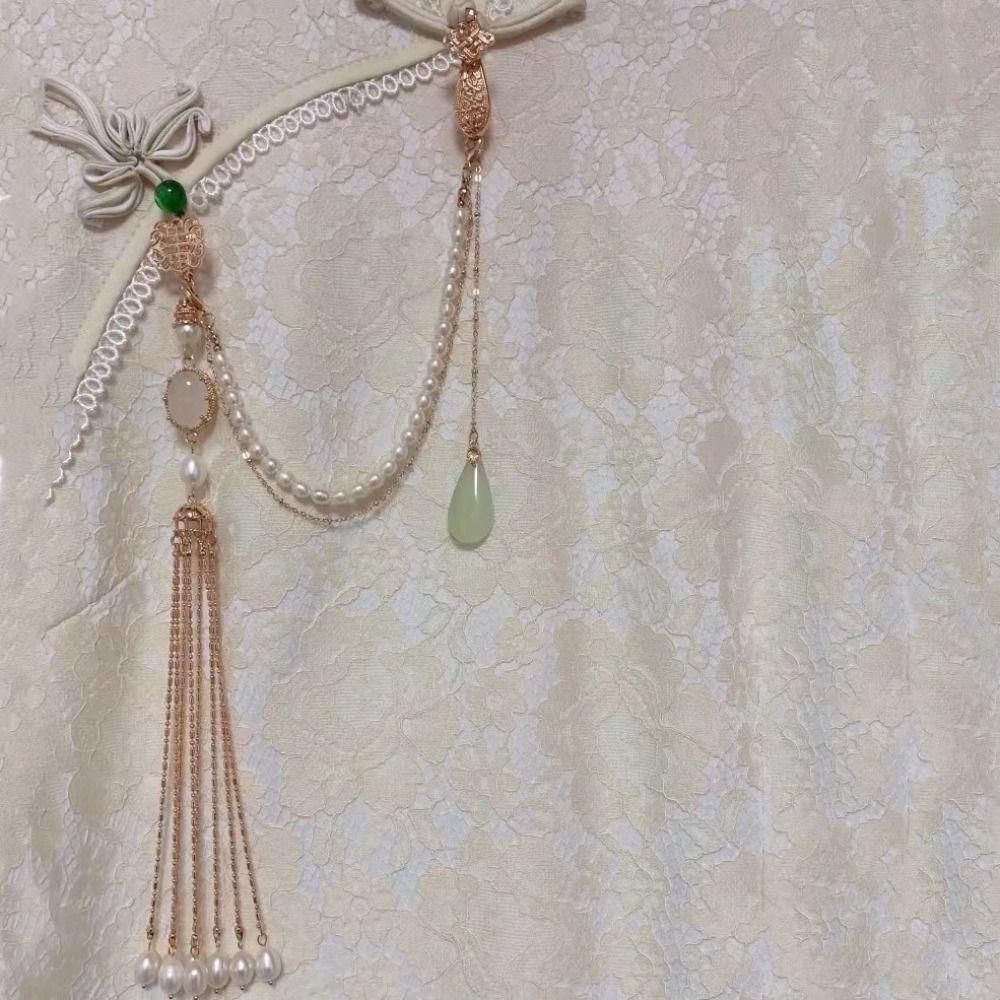 Long Hanging Tassel Chinese Style Brooch Fashion Jewelry Cheongsam Accessories  Outdoor
