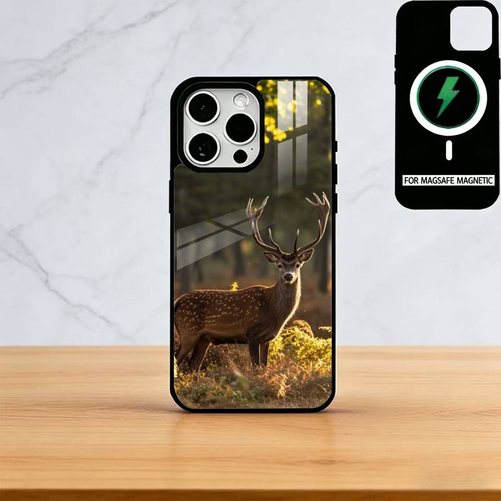 Deer Hunting Phone Case For iPhone17,16,15,14,13,12,11 Plus,Pro Magnetic with Magsafe Wireless Charging